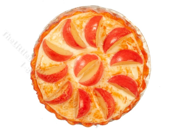 (image for) Miniature Peach Pie For Dollhouses