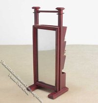 (image for) Miniature Combination Retail Mirror/Magazine Rack for Dollhouses