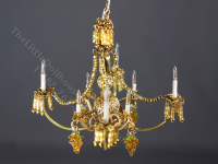 (image for) Dollhouse Miniature 12V Cyprus Crystal Chandelier