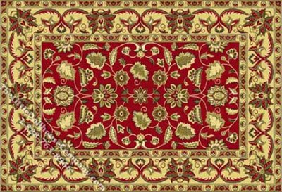 (image for) Dollhouse Scale Model Rectangular Traditional Rug