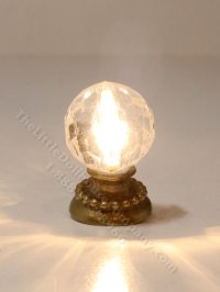 (image for) Dollhouse Scale Model Cut Glass Ceiling Globe