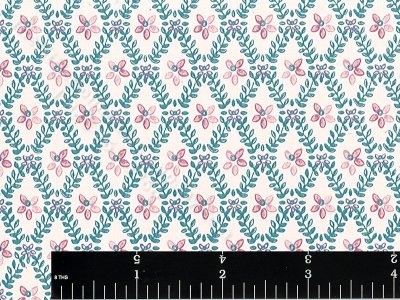 (image for) Leafy Lattice Miniature Wallpaper for Dollhouses