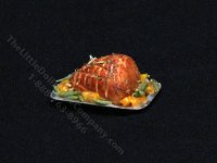 (image for) Miniature Spiral Ham with Vegetables for Dollhouses
