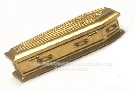 (image for) Solid top Coffin- Gold - 1/2 Scale
