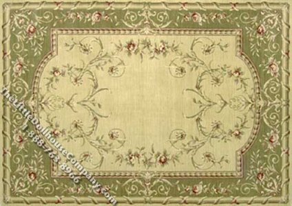 (image for) Dollhouse Scale Model Medium Sized French Style Rug