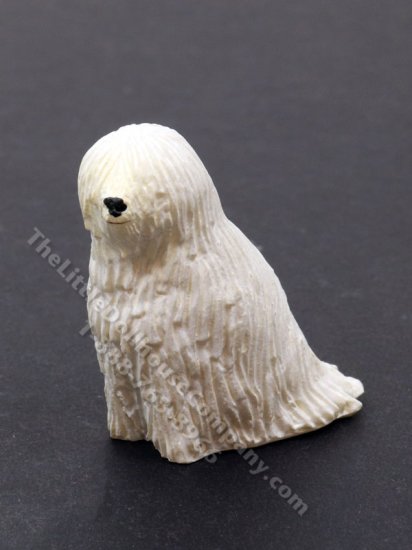 (image for) Miniature Komondor Dog for Dollhouses