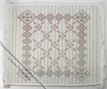 (image for) Dollhouse Scale Model Off-White Rug