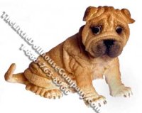 (image for) Dollhouse Scale Model Shar Pei Dog