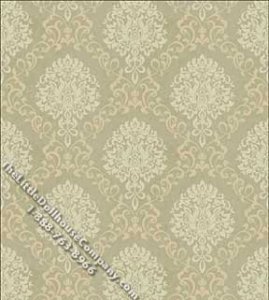 (image for) Dollhouse Scale Model Wallpaper Arabian Damask Pattern