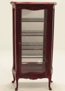 (image for) Miniature Mahogany and Glass Curio Cabinet