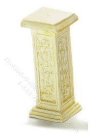 (image for) Miniature Ivory French Pedestal for Dollhouses