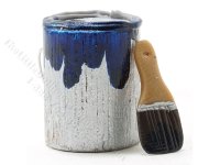 (image for) Miniature Paint Can with Brush - Blue