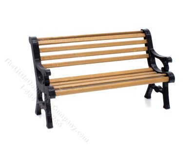 (image for) Handmade Miniature Park Bench for Dollhouses