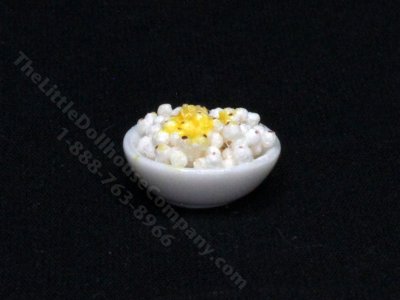 (image for) Miniature Bowl of Popcorn for Dollhouses