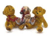 (image for) Miniature Stitched Antique Bear by Sue Wilkes - Shoebutton Bears