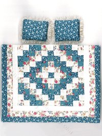 (image for) Vintage Handmade Quilt Set for Dollhouses