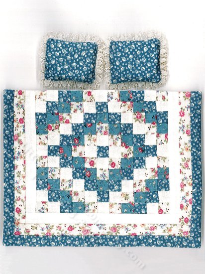 (image for) Vintage Handmade Quilt Set for Dollhouses