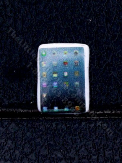 (image for) Miniature White Tablet for Dollhouses