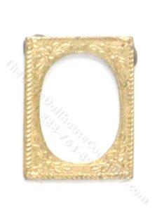 (image for) Miniature Gold Square Frame with Oval Opening