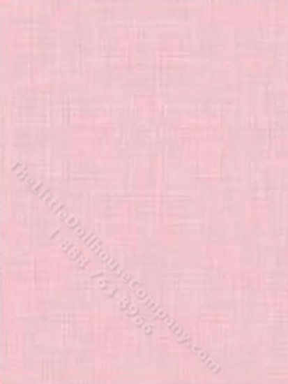 (image for) Pink Lux Linen Pattern Wallpaper for Dollhouses