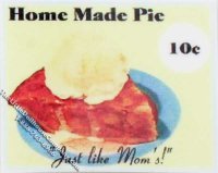 (image for) Miniature Apple Pie Sign for Dollhouses