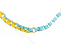 (image for) Miniature Blue/Yellow Paper Party Chain for Dollhouses