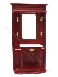 (image for) Miniature Marble Topped Mahogany Hallway Stand