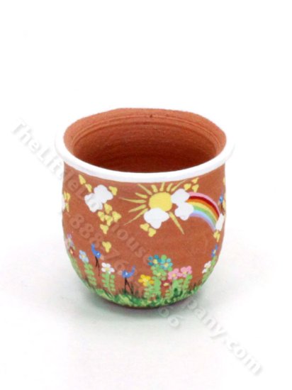 (image for) Miniature Handpainted Pot for Dollhouses