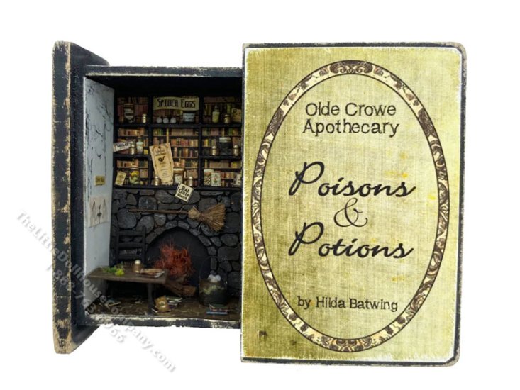 (image for) Miniature Secret Book - Olde Crowe Apothecary Kit