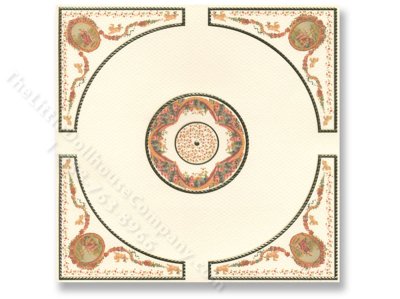 (image for) Dollhouse Scale Model Ceiling Masaic Panel