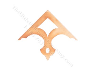 (image for) Miniature Large Simple Apex Trim for Dollhouse (2 pieces)