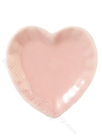 (image for) Miniature Heart Plate for Dollhouses - Pink