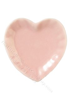 (image for) Miniature Heart Plate for Dollhouses - Pink