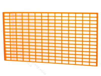 (image for) Miniature Orange Construction Fence for Dollhouses
