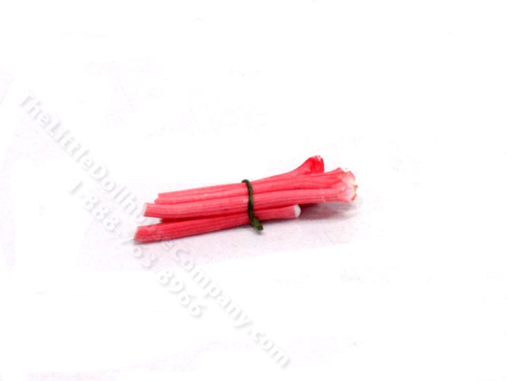 (image for) Miniature Rhubarb Bundle for Dollhouses