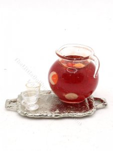 (image for) Miniature Tray with Punch and Glasses