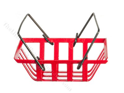 (image for) Miniature Red Shopping Basket for Dollhouses