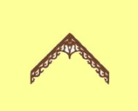 (image for) Apex Trim 2-1/4"H x 3-3/4"W for Dollhouse Scale Models