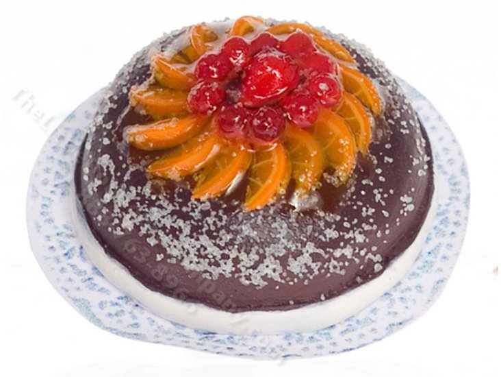 (image for) Miniature Chocolate Cake for Dollhouses