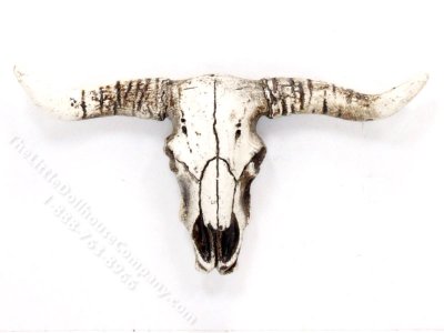 (image for) Miniature Cow Skull Wall Decoration for Dollhouses