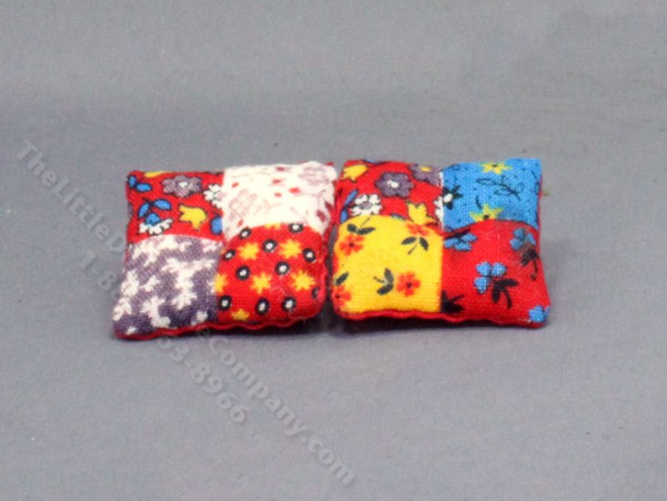 (image for) Miniature Pair of Square Cushions for Dollhouses