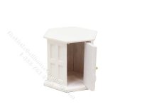 (image for) Miniature White End Table For Dollhouses