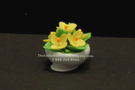 (image for) Dollhouse Miniature Yellow Flowers