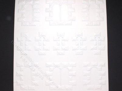 (image for) Castle Window Plastic Veneer Sheets for Dollhouses