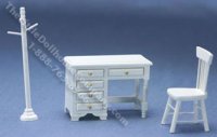 (image for) Miniature White Three Piece Youth Desk Set