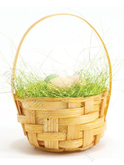 (image for) Miniature Easter Basket for Dollhouses