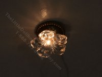 (image for) Miniature Flower Ceiling/Wall Light for Dollhouses