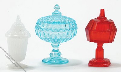 (image for) Miniature Set Of 3 Assorted Candy Dishes For Dollhouses