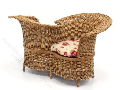 (image for) Miniature Wicker Conversation Chair by Kim Stewart
