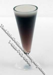 (image for) Dollhouse Scale Model Beverage in Tall Glass